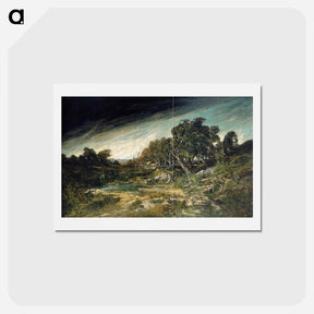 アートポストカード-The Approaching Storm - ギュスターヴ クールベ Postcard.