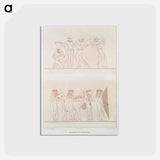 アートポストカード-Musicians & Dancers
 - エジプト美術史 Postcard.