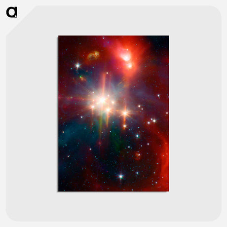 アートポストカード-Corona Australis Star Formation
 - ハッブル画像 Postcard.
