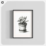 Potted plant - Jean Bernard Poster.