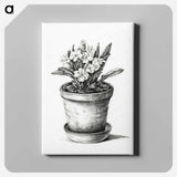 アートパネル-Potted plant - ジャン ベルナール Canvas.