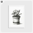 アートポストカード-Potted plant - ジャン ベルナール Postcard.