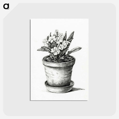 アートポストカード-Potted plant - ジャン ベルナール Postcard.