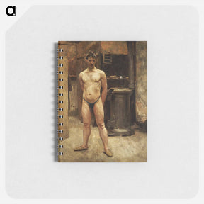 アートメモ帳-A Male Model Standing before a Stove - ジョン シンガー サージェント Memo.