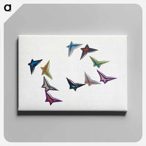 アートパネル-Abstract butterfly - 神坂 雪佳 Canvas.