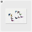 アートポストカード-Abstract butterfly - 神坂 雪佳 Postcard.