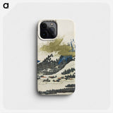 Mount Fuji from Lake Ashi in Hakone - Katsushika Hokusai Phone Case.