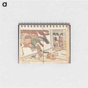 アートメモ帳-Yoshiwara Picture Book of New Year’s Festivities, vol. 1 - 喜多川 歌麿 Memo.