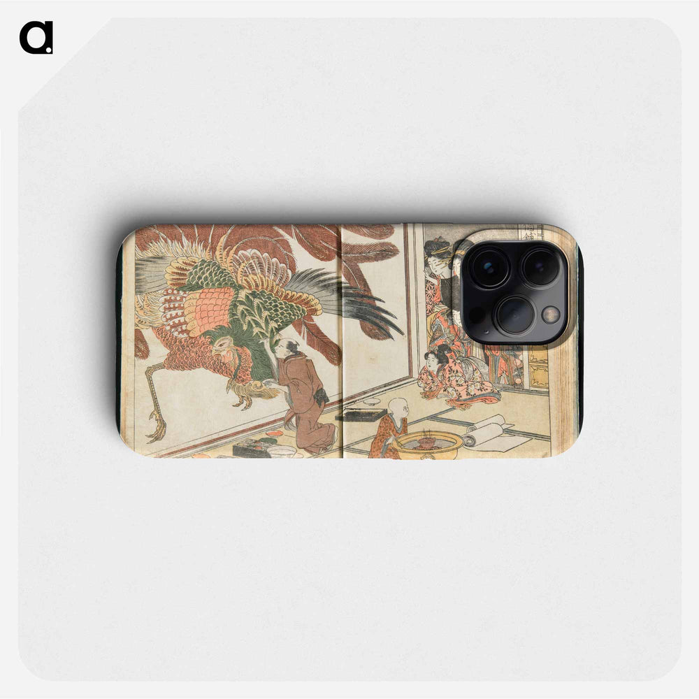 Yoshiwara Picture Book of New Year’s Festivities, vol. 1 - 喜多川 歌麿 Phone Case.