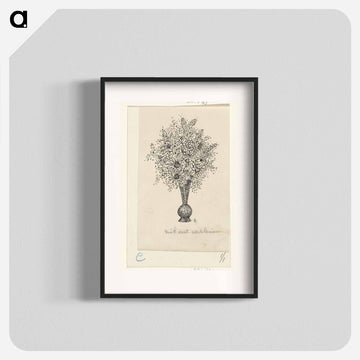 Vaas met bloemen - レオ ヘステル Poster.
