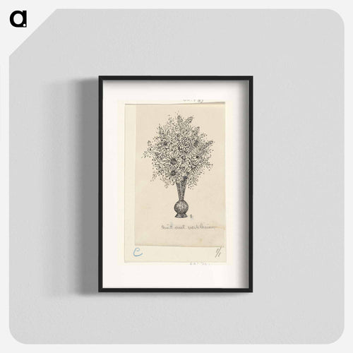 Vaas met bloemen - レオ ヘステル Poster.