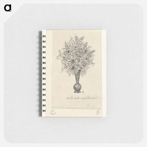 アートメモ帳-Vaas met bloemen - レオ ヘステル Memo.