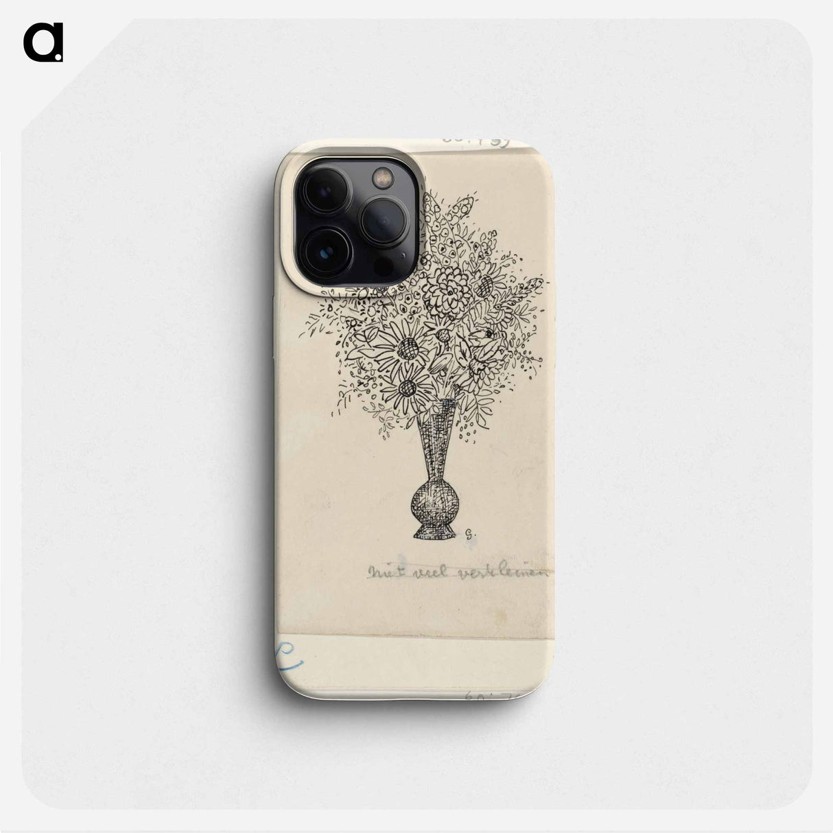 Vaas met bloemen - レオ ヘステル Phone Case.