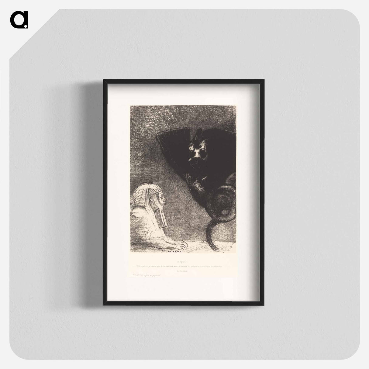 Le Sphynx - Odilon Redon Poster.