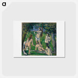 アートポストカード-Five Bathers - ポール セザンヌ Postcard.