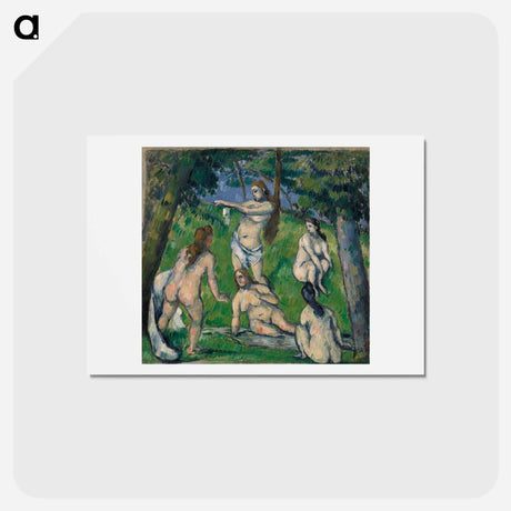 アートポストカード-Five Bathers - ポール セザンヌ Postcard.