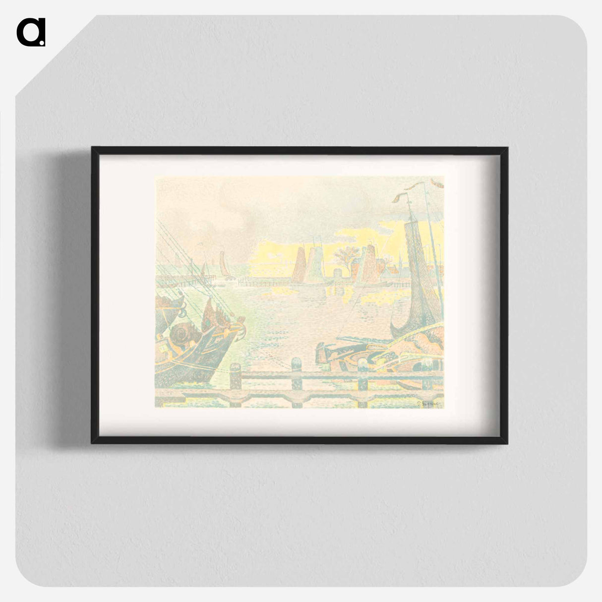 アートポスター-Boats at Flushing - ポール シニャック Poster.