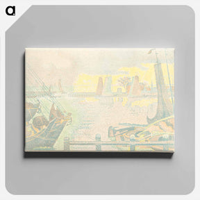 アートパネル-Boats at Flushing - ポール シニャック Canvas.