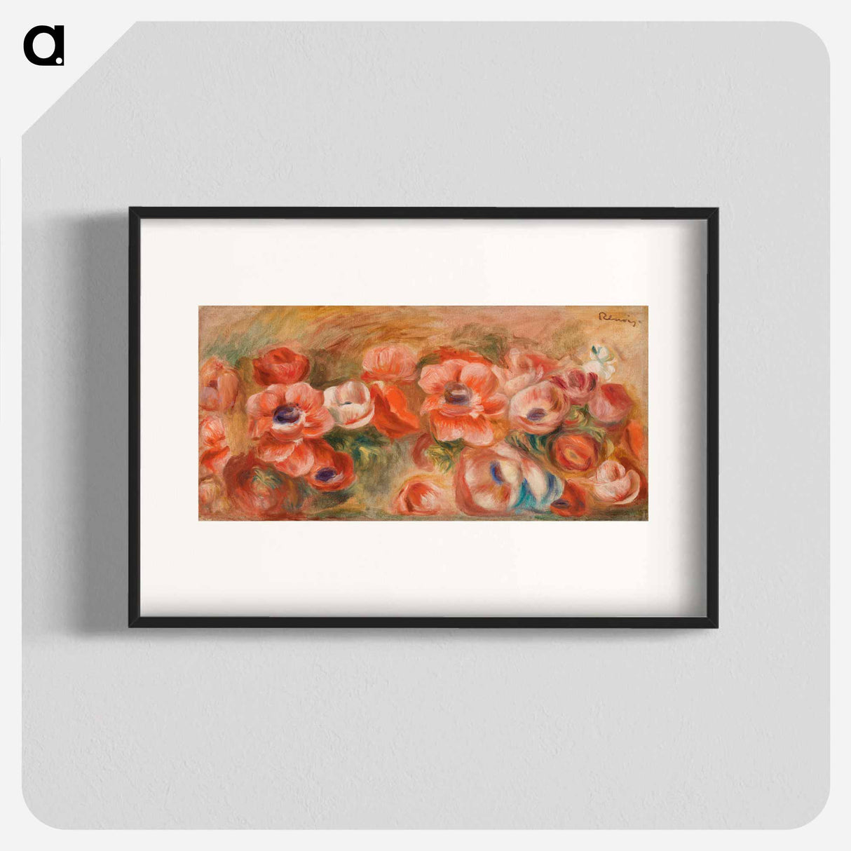 Anemones - Pierre-Auguste Renoir Poster.