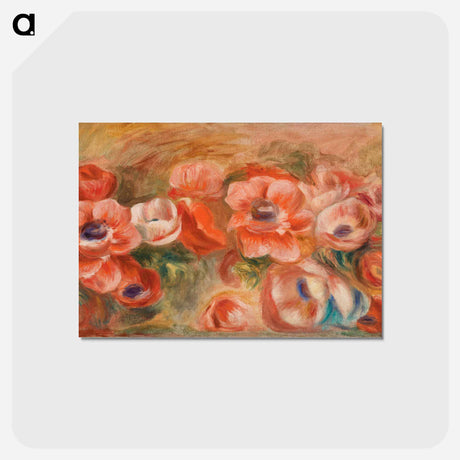 アートポストカード-Anemones - ピエール オーギュスト ルノワール Postcard.