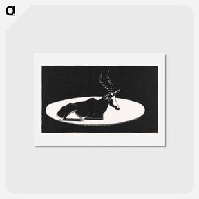 アートポストカード-Blesbok
 - サミュエル ジェスルン Postcard.