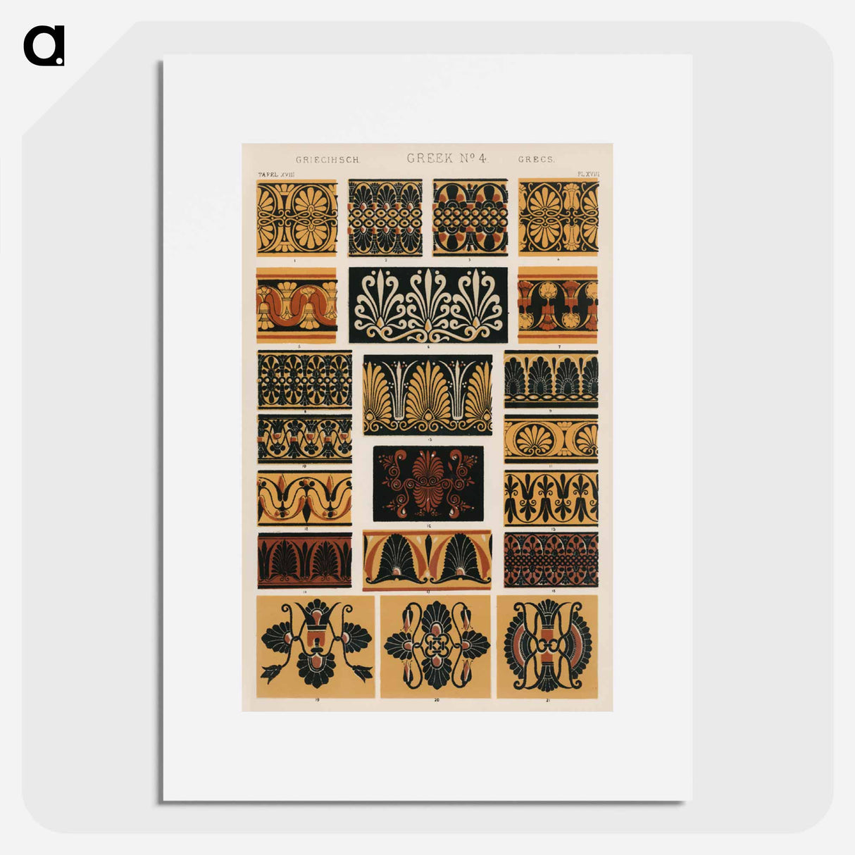 アートポスター-Grammar of Ornament Illustration
 - 装飾の文法 Poster.