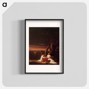アートポスター-Angels Ministering to Christ in the Wilderness - トーマス コール Poster.
