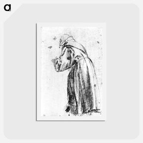 アートポストカード-Saint Bernadine - ティツィアーノ ヴェチェッリオ Postcard.
