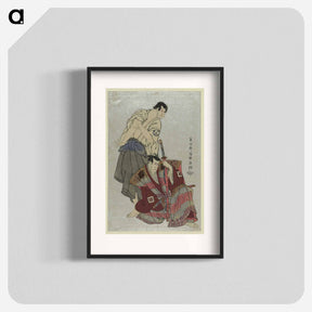 アートポスター-Kabuki Actors Ichikawa Yaozō III as Fuwa No Banzaemon and Sakata Hangorō III as Kosodate No Kannonbō - 東洲斎 写楽 Poster.