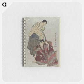 アートメモ帳-Kabuki Actors Ichikawa Yaozō III as Fuwa No Banzaemon and Sakata Hangorō III as Kosodate No Kannonbō - 東洲斎 写楽 Memo.