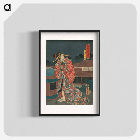 アートポスター-Geisha
 - 歌川 国貞 Poster.