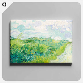アートパネル-Green Wheat Fields, Auvers - フィンセント ファン ゴッホ Canvas.