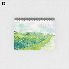 アートメモ帳-Green Wheat Fields, Auvers - フィンセント ファン ゴッホ Memo.