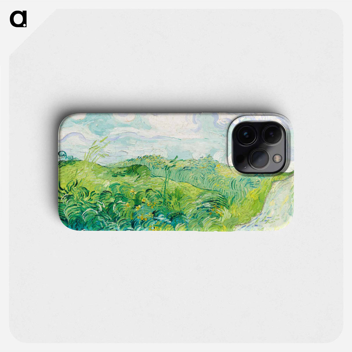 Green Wheat Fields, Auvers - Vincent van Gogh Phone Case.