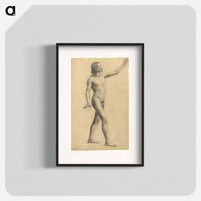 アートポスター-Male Academy Nude in Motion
 - ウィーン博物館 Poster.