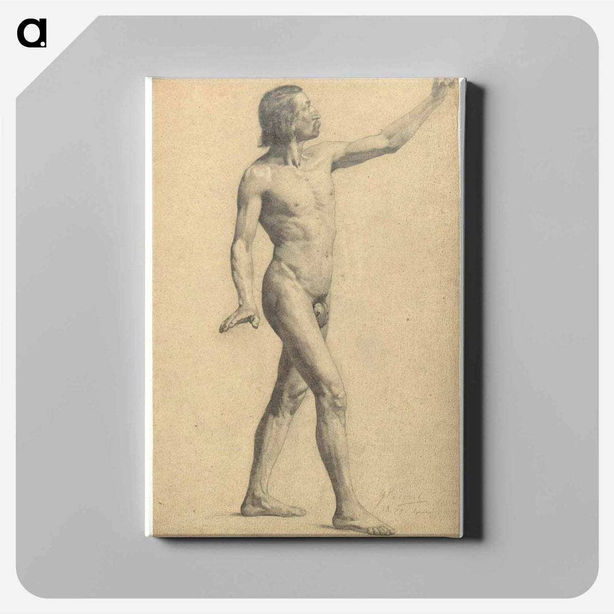 アートパネル-Male Academy Nude in Motion
 - ウィーン博物館 Canvas.