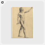 アートポストカード-Male Academy Nude in Motion
 - ウィーン博物館 Postcard.