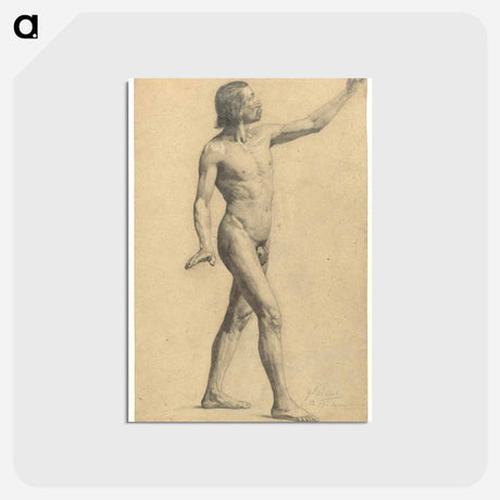 アートポストカード-Male Academy Nude in Motion
 - ウィーン博物館 Postcard.