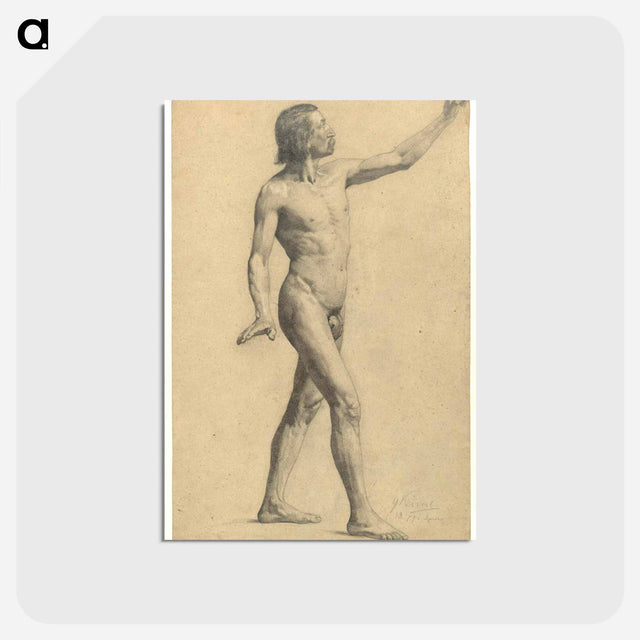 アートポストカード-Male Academy Nude in Motion
 - ウィーン博物館 Postcard.