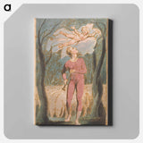 アートパネル-Songs of Innocence, Plate 1, Frontispiece - ウィリアム ブレイク Canvas.