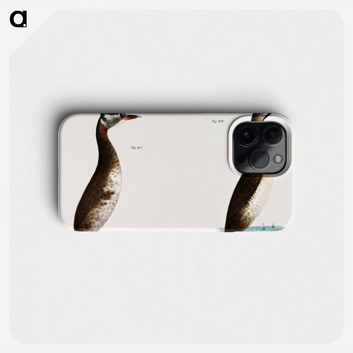 Red-necked Grebe - ニューヨークの動物学 Phone Case.