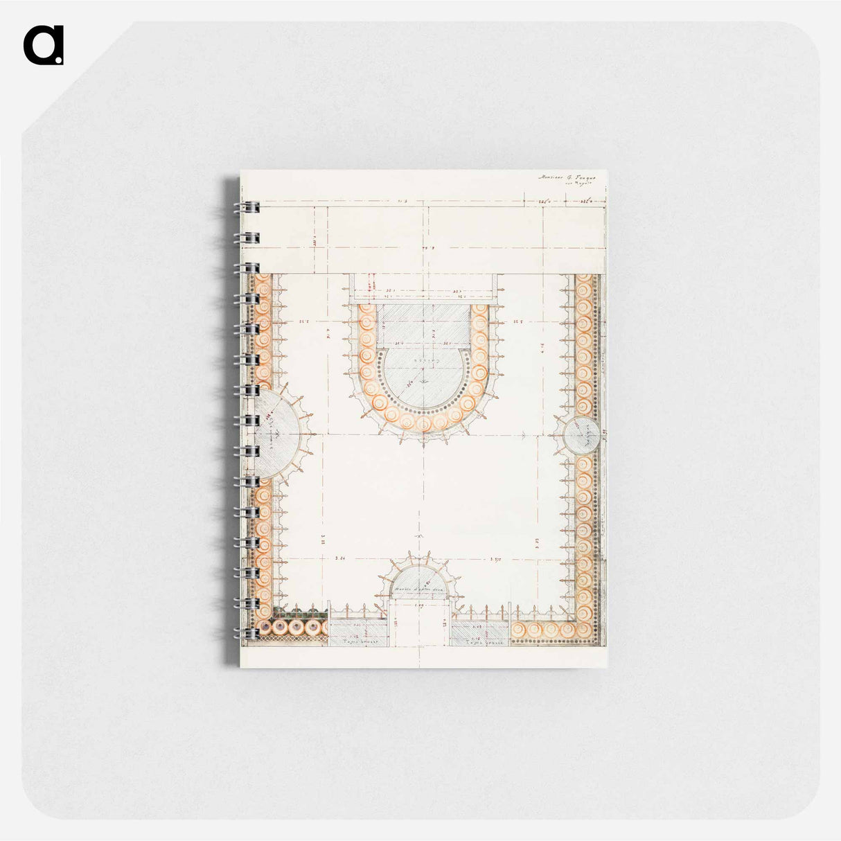 General plan of the mosaic for Fouquet jewelry store - アルフォンス ミュシャ Memo.