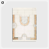 General plan of the mosaic for Fouquet jewelry store - アルフォンス ミュシャ Postcard.