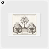 アートポストカード-Sphaerarum artificialium typica repraesentatio - アンティーク地図 Postcard.