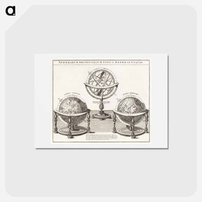 アートポストカード-Sphaerarum artificialium typica repraesentatio - アンティーク地図 Postcard.