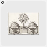 アートポストカード-Sphaerarum artificialium typica repraesentatio - アンティーク地図 Postcard.