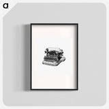 アートポスター-Victorian Typewriter Engraving
 - 大英図書館 Poster.