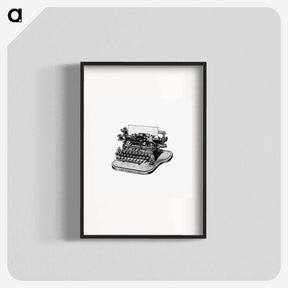 アートポスター-Victorian Typewriter Engraving
 - 大英図書館 Poster.