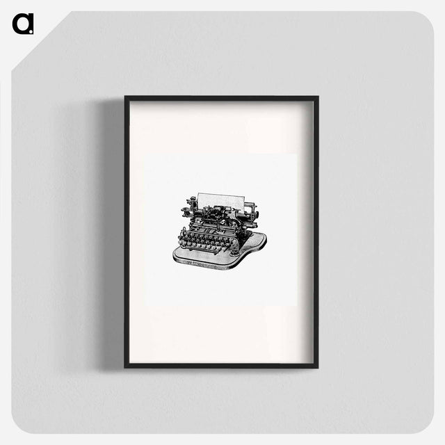 アートポスター-Victorian Typewriter Engraving
 - 大英図書館 Poster.