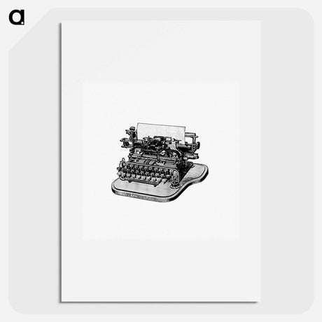 アートポスター-Victorian Typewriter Engraving
 - 大英図書館 Poster.